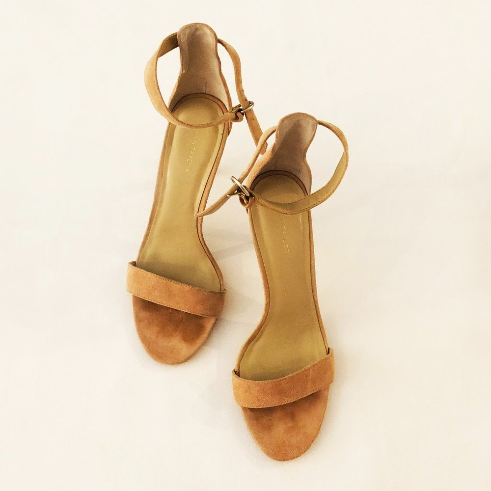 Ann Taylor Suede Sandals 3.5" heel